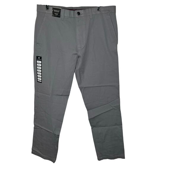 J.M. Haggar NWT Men's Gray Pants Size 36x32 - Picture 1 of 9